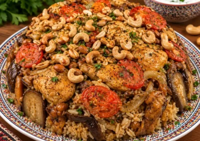 Maqluba mit Hähnchen von Masoud Catering in Freiburg