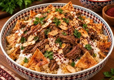 Rindfleisch-Fatteh von Masoud Catering in Freiburg