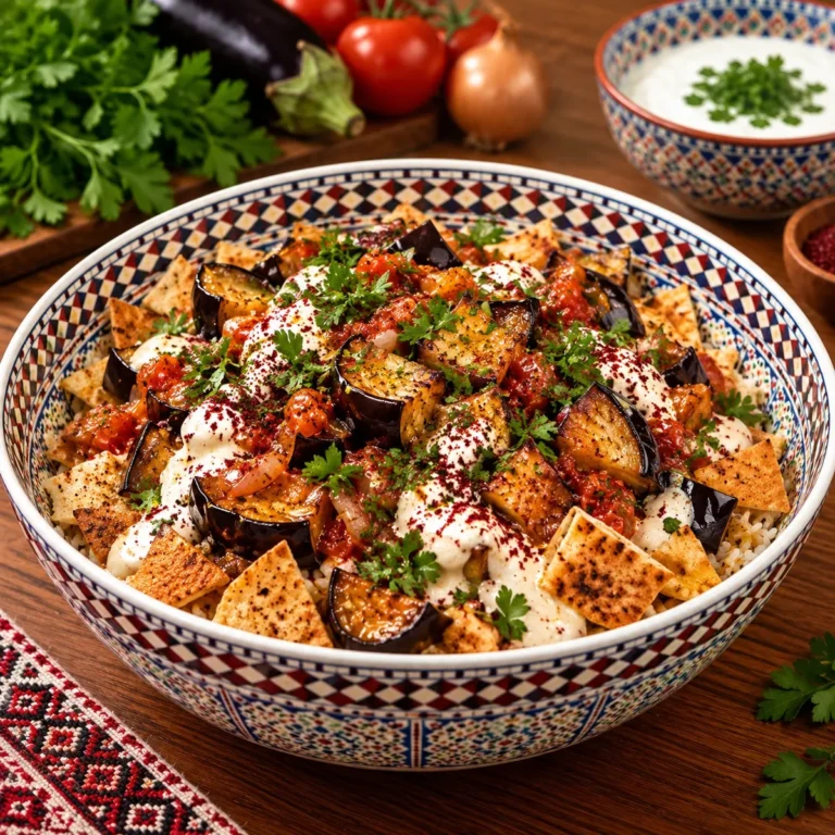 Auberginen-Fatteh von Masoud Catering in Freiburg