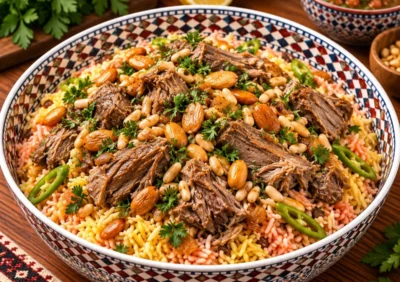 Mansaf mit Lamm von Masoud Catering in Freiburg