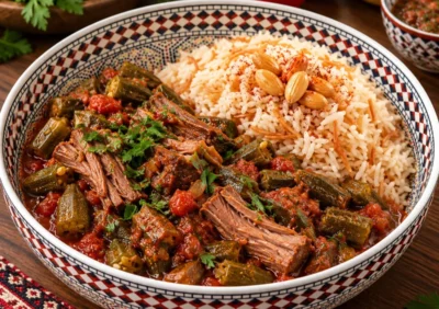 Okra-Eintopf mit Lamm von Masoud Catering in Freiburg