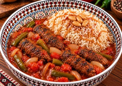 Kebab in Tomatensauce von Masoud Catering in Freiburg