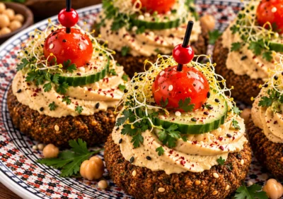 Falafel-Häppchen mit Hummus von Masoud Catering in Freiburg