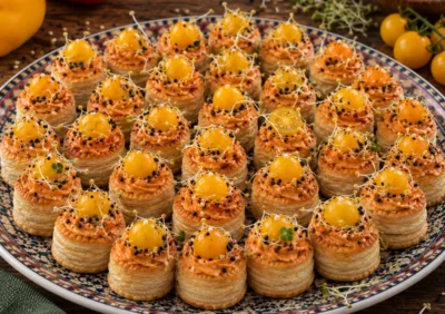 Mini Bouchée Paprikacreme von Masoud Catering in Freiburg