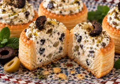Mini Bouchée Frischkäse-Oliven von Masoud Catering in Freiburg